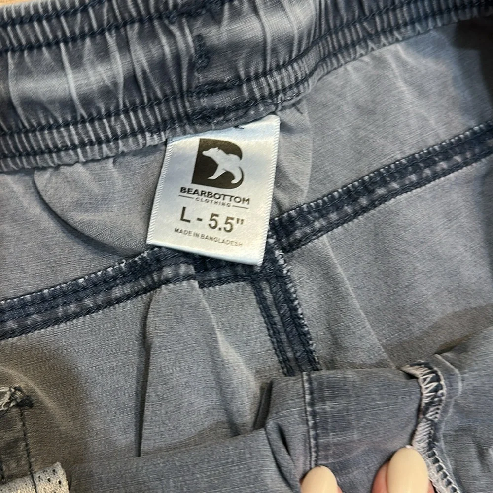 Men's Blue Drawstring Casual Shorts